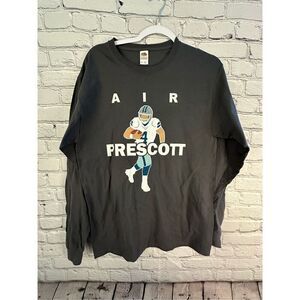 “Air Prescott” Men’s Long Sleeve T-shirt Gray Fruit of the Loom